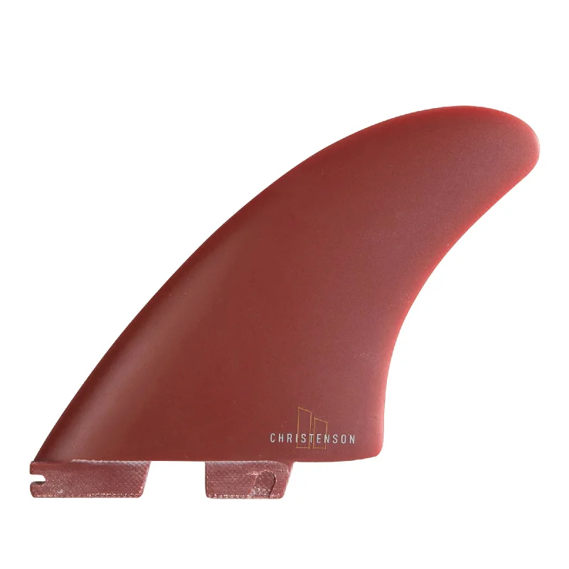 FCS II Christenson Twin Performance Glass Surfboard Fins - Medium/Red