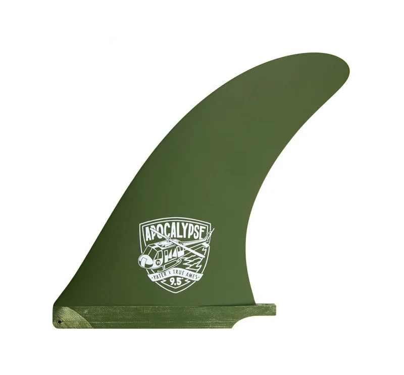 True Ames Yater Apocalypse Longboard Fin - 9.5"/Army Green