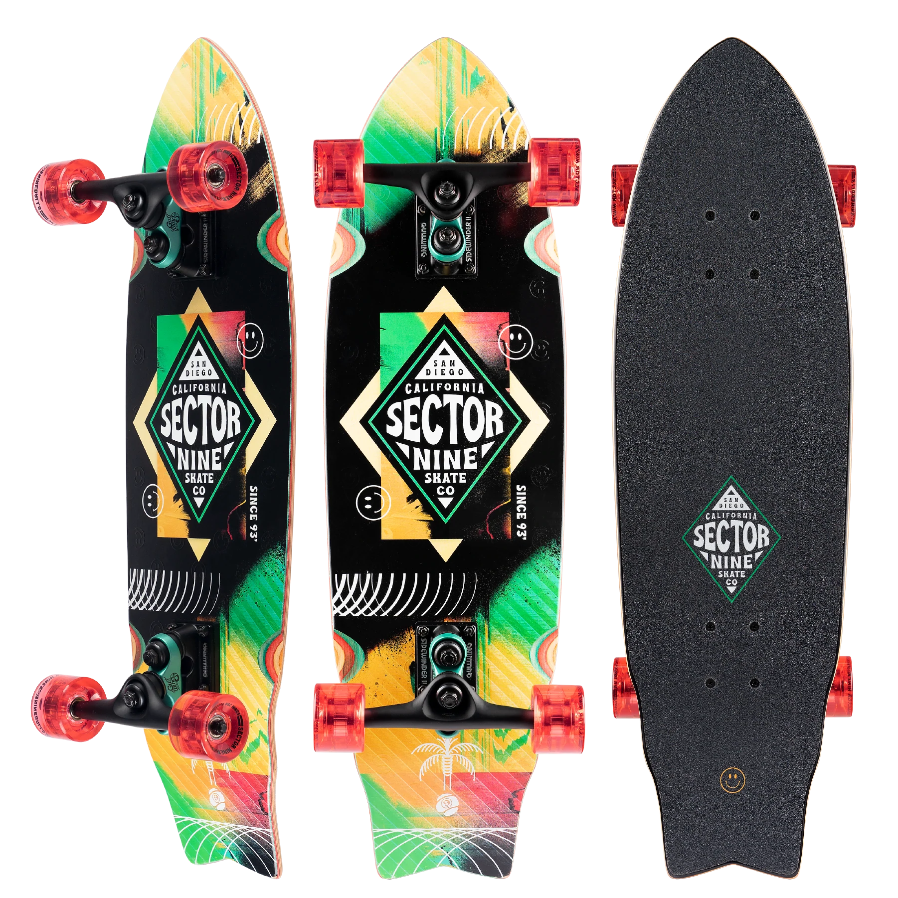 surfboards for easy storage and transport-Sector 9 Wavepark Party Cruiser Complete