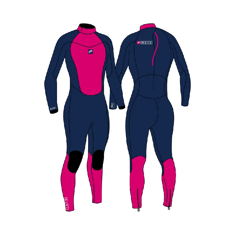 PIONEER YOUTH 3/2 BACKZIP STEAMER GIRL NAVY/PINK - YOUTH'S WETSUITS 22