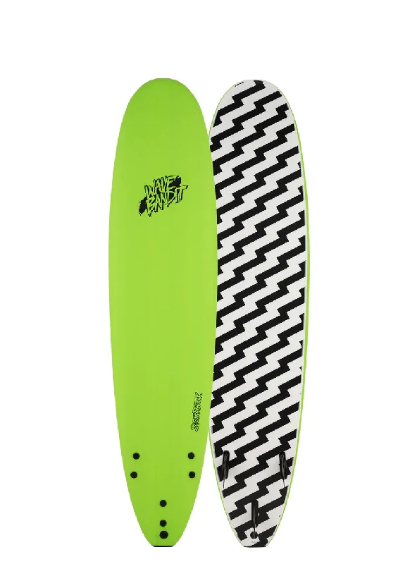 surfboards with adjustable fin setups-Wave Bandit 8'0" EZ Rider Green/Bolt