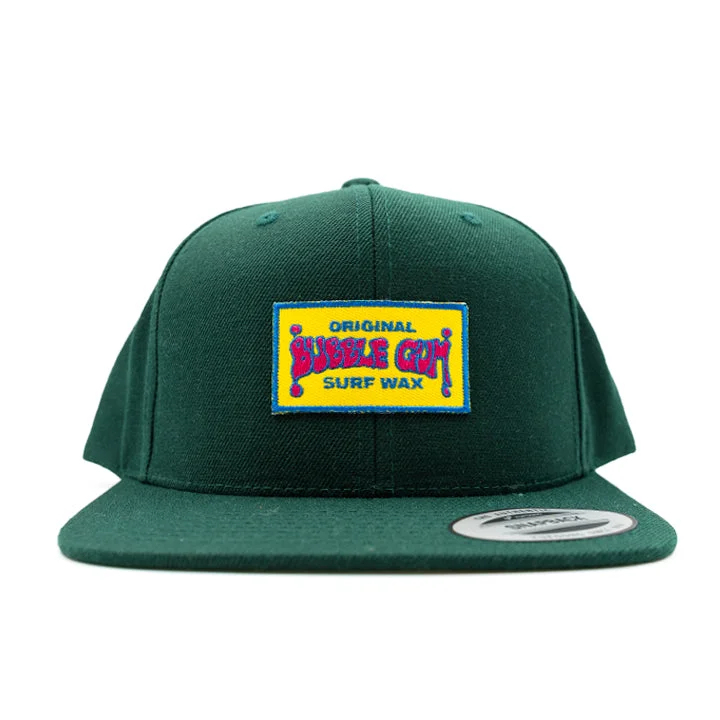 Throwback Patch Classic Snapback Hat Green