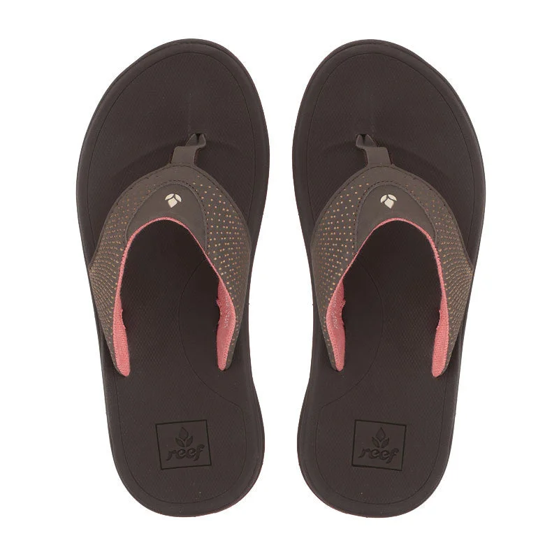 Reef Womens Rover Sandal - Brown / Coral