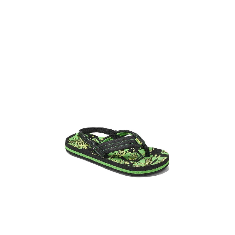 Reef Little Ahi Glow Sandal - Dinosaur