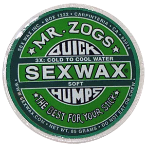 Mr. Zogs Quick Humps Sex Wax 3X Green - Soft - Single Bar