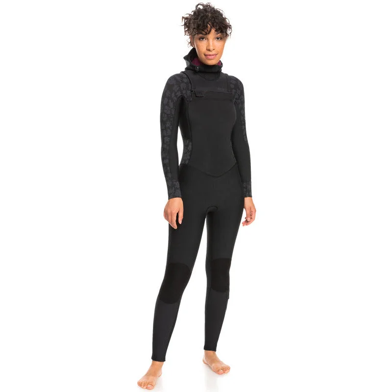 Roxy Swell Womens 5/4/3mm Hooded Wetsuit - Black