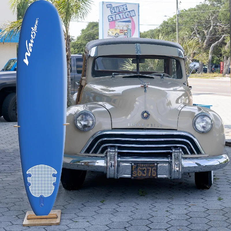 surfboards with low profile for reduced drag-Wavestorm Original New Modern 7'0 Soft Surfboard - Blue