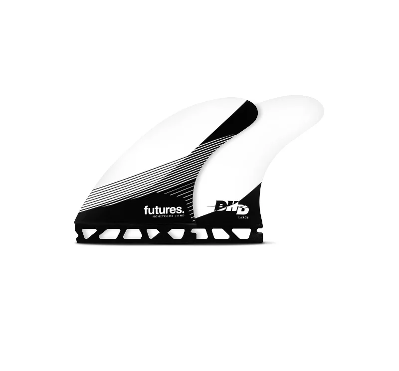 Futures DHD Honeycomb Tri Surfboard Fins - Large/White