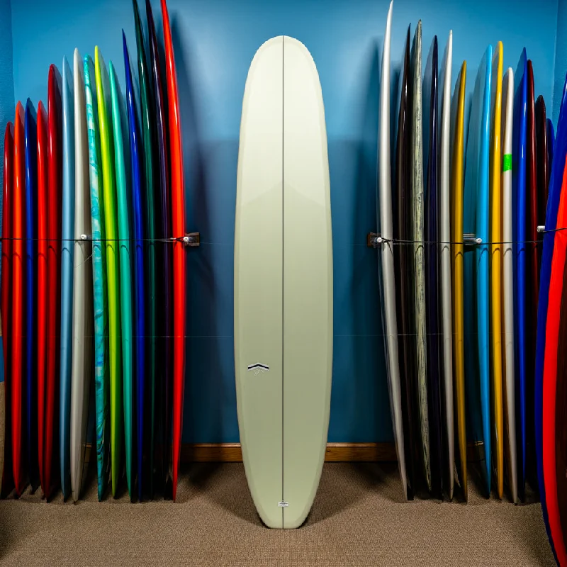 durable surfboards for tough conditions-CJ Nelson Slasher Low Pro Thunderbolt Silver 9'3"