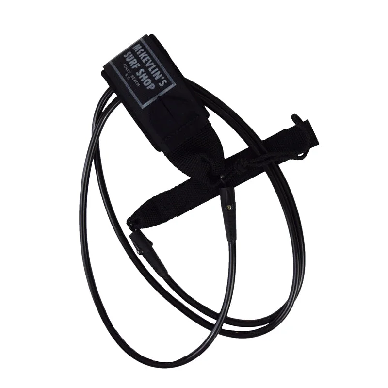 McKevlin's - Surfboard Leash - 7 foot - Black