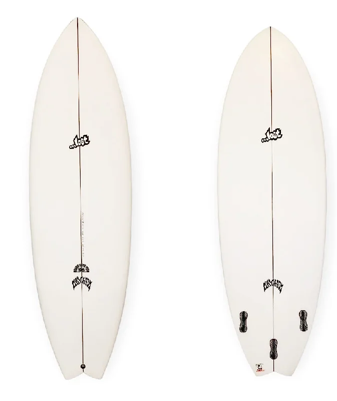 surfboards for responsive carving-Lost 5'6" 1996 Round Nose Fish Wide