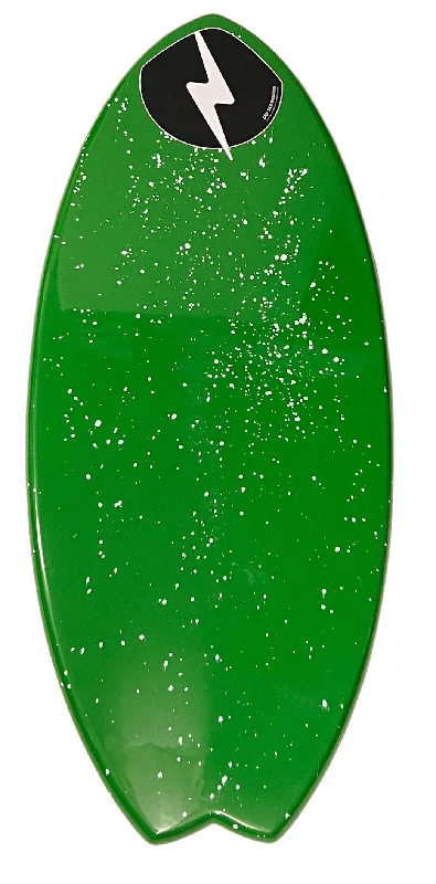 surfboards for easy wave takeoff-Zap Fish 47" Green Splatter