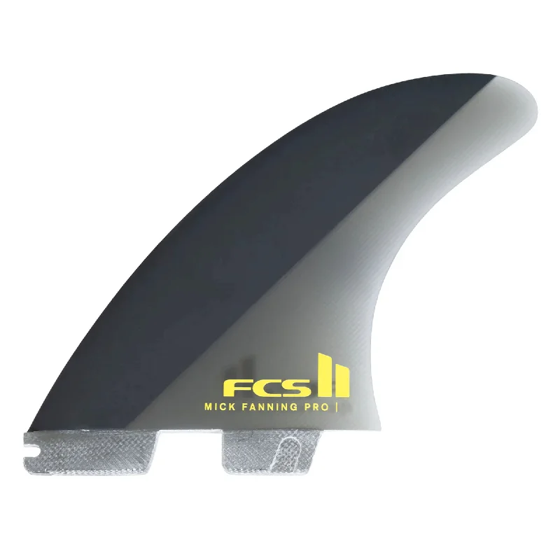 FCS II Mick Fanning Performance Glass Tri Surfboard Fins - Large/Black Acid