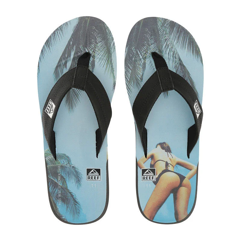 Reef HT Prints Sandal - Charcoal / Blue Sky