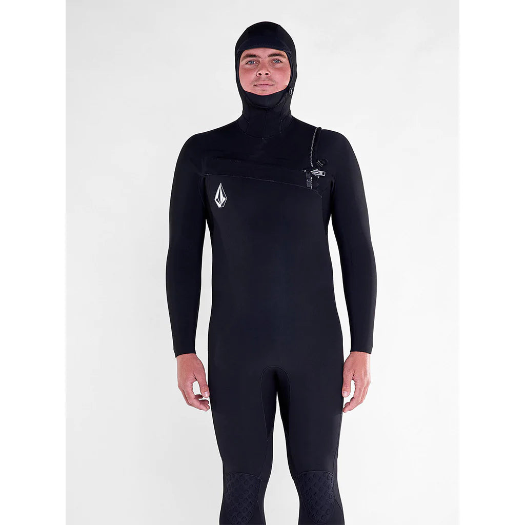 Volcom Modulator 5/4/3mm Hooded Chest Zip Wetsuit - Black - W23