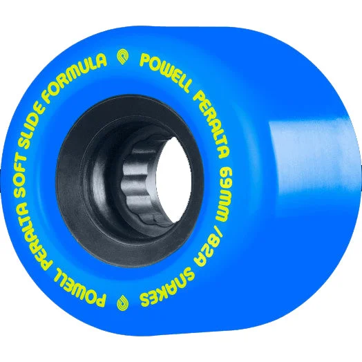 surfboards for aggressive wave charging-Powell Snakes Wheels Blue 66mm