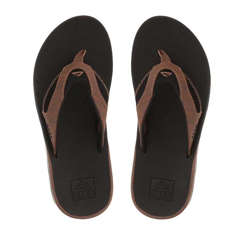 Reef Fanning Prints Sandal - Black / Wood