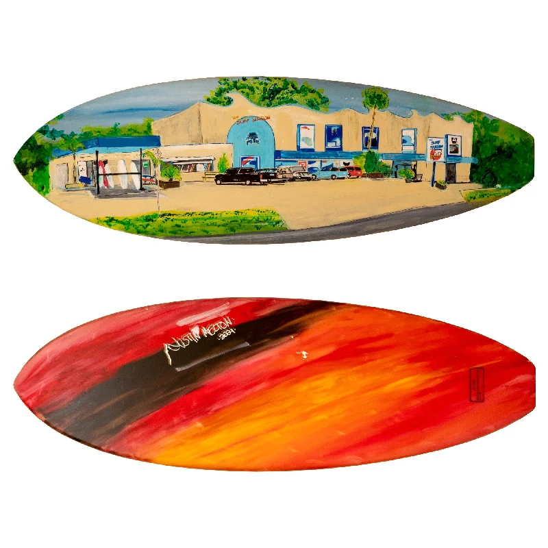 surfboards with smooth edges for comfort-Justin Melton Surf Station Artwork Surfboard