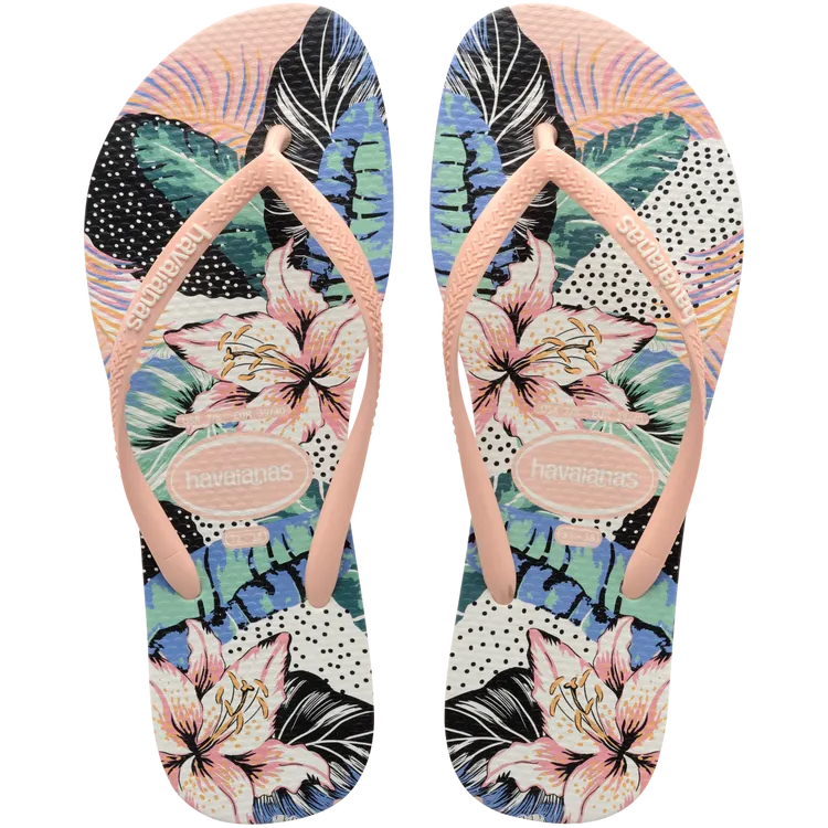 Havaianas Girl's Slim Animal Floral Flip Flop Sandals