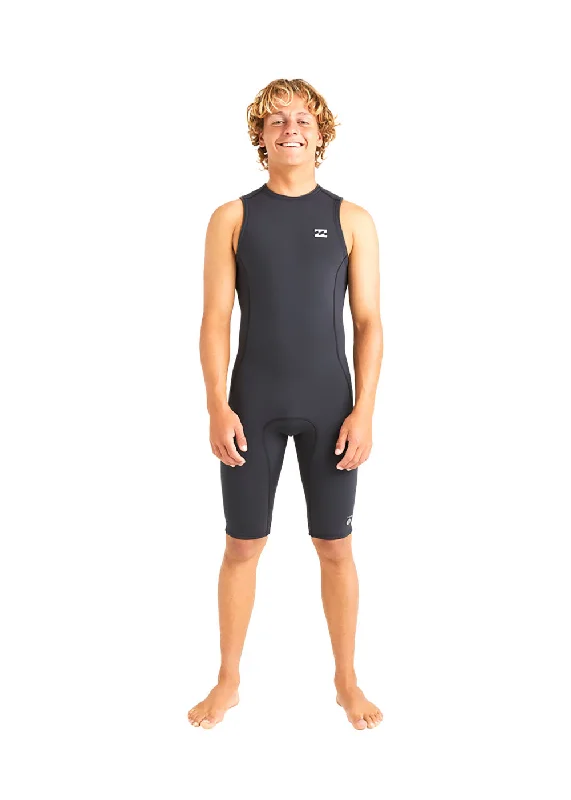 Billabong Mens Absolute Natural 2mm BZ FL Short John Wetsuit