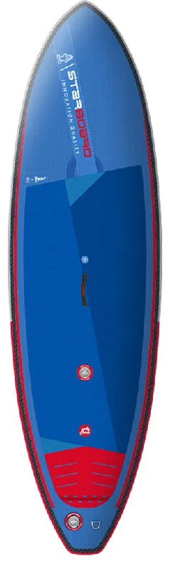 surfboards with thin rails for sharp turns-2021 STARBOARD INFLATABLE SUP 9'5" X 32" SURF DELUXE DC SUP BOARD