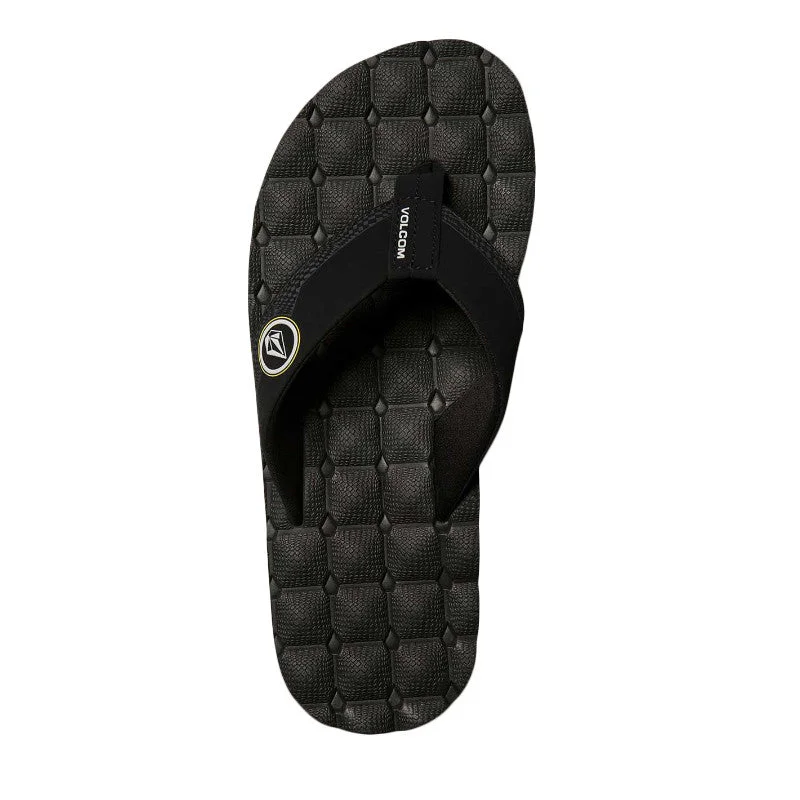 Volcom Recliner Sandal - Sulfur Black