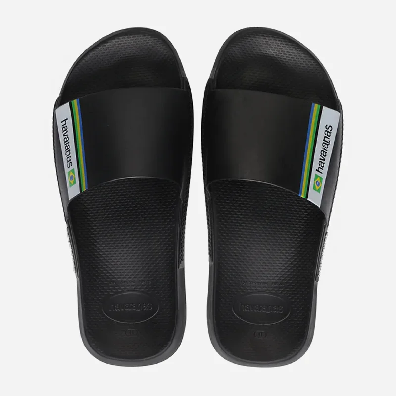 Havaianas Slide Brasil Sandals - Black