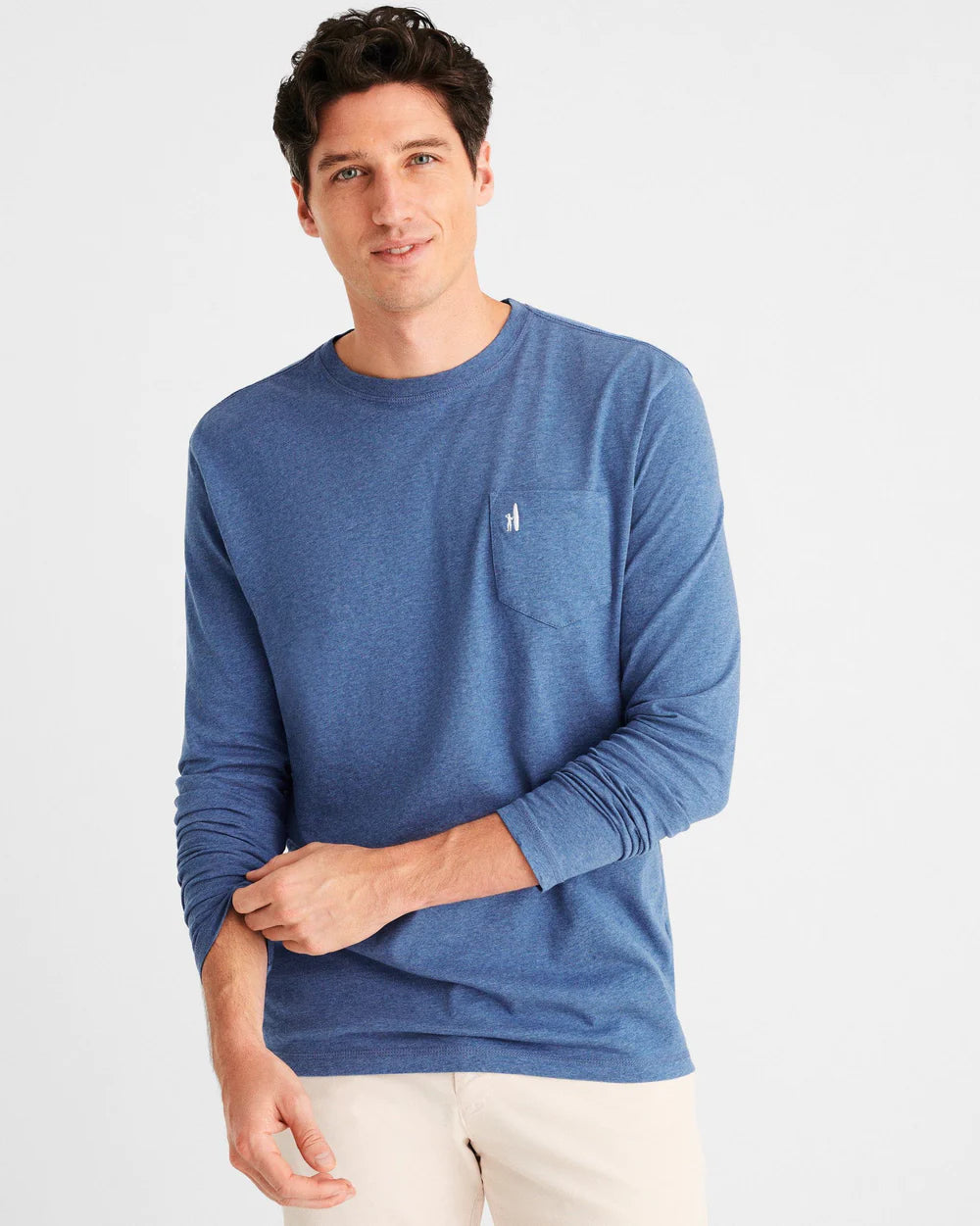 johnnie-O Men's Heathered Brennan Long Sleeve T-Shirt