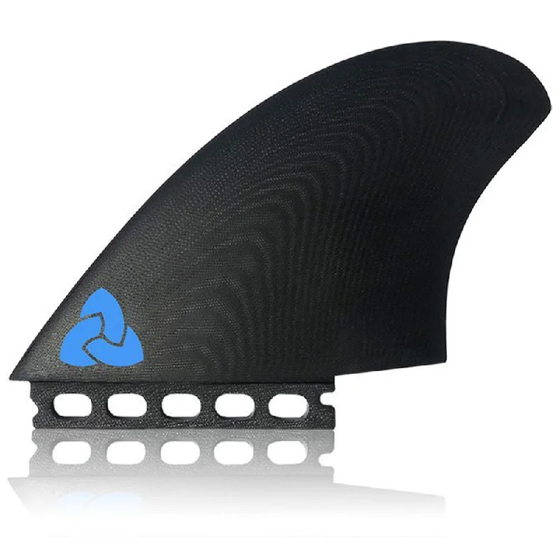 NVS Marlin Keel Futures Apex Twin Fin Set-Black-Large