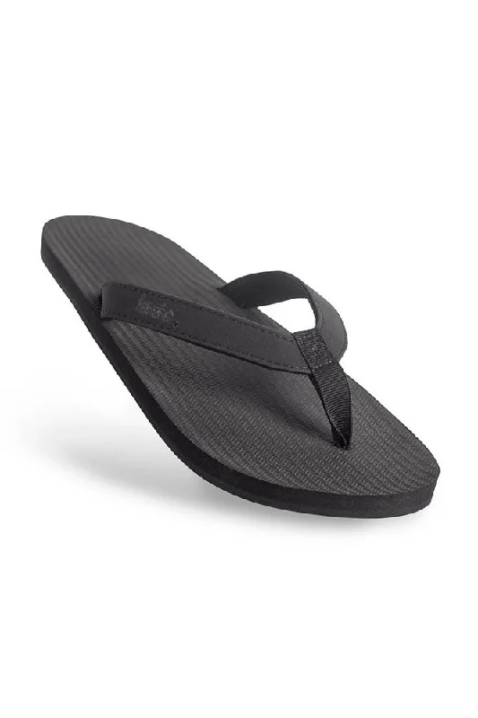 Indosole Men's ESSNTLS Flip Flops - Black