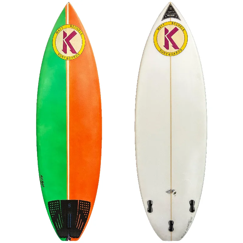 surfboards for relaxed cruising-Kechele 5'8 Consignment Surfboard - FCS II