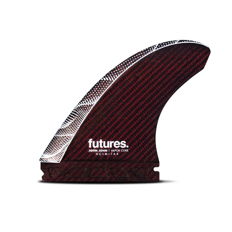 Futures JJF Scimitar Vapor Core Tri Surfboard Fins - Large/Red