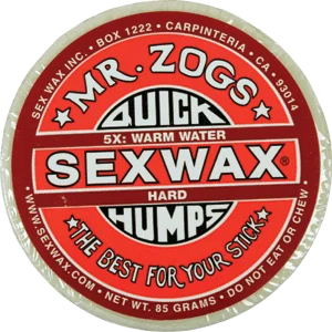 Mr. Zogs Quick Humps Sex Wax 5X Red - Hard - Single Bar