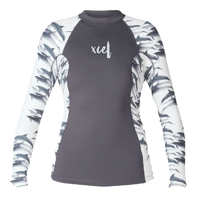 XCEL GIRLS PREMIUM STRETCH L/S UV TOP