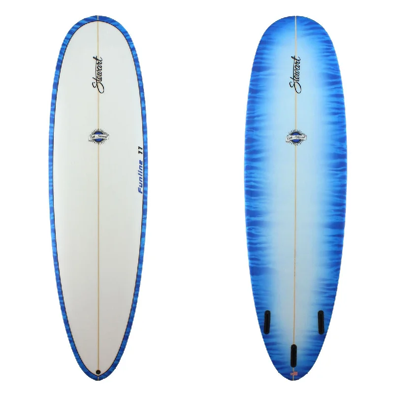 surfboards with wider noses for added stability-Stewart 7'2" Funline 11 Color Fade