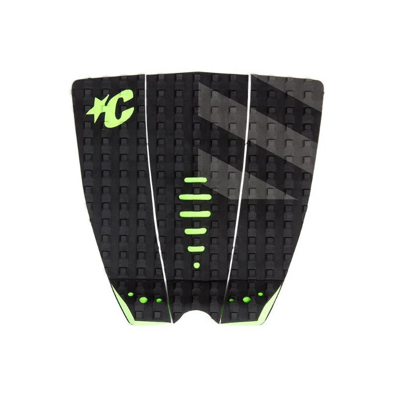 Creatures of Leisure Mick Fanning Signature Traction Pad - Black Grey / Lime