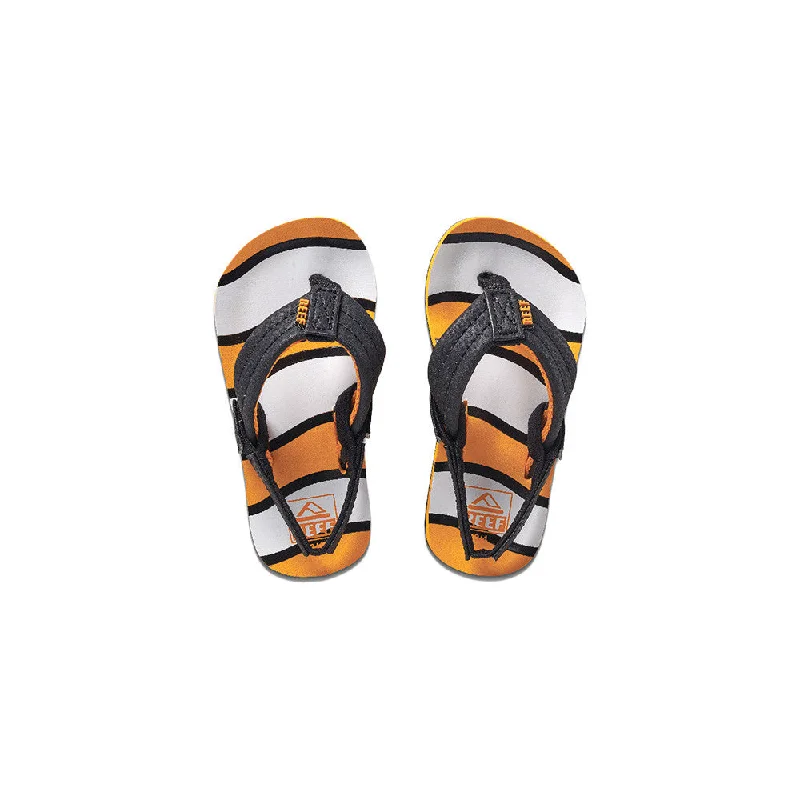 Reef Little Ahi Sandal - Orange Fish