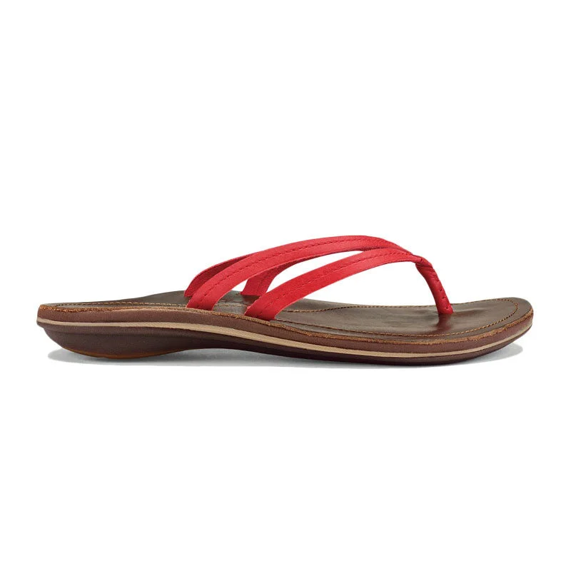 Olukai U'I Sandals - Ohia Red / Dark Java