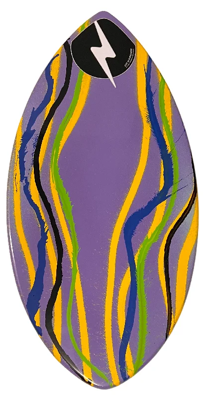 surfboards with single fin design for smooth rides-Zap Lazor 40" Purple/Yellow/Blue/Green