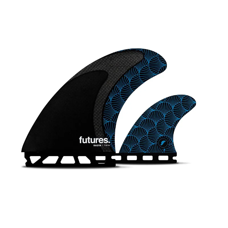 Futures Rasta 2+1 Twin Surfboard Fins - Large/Blue