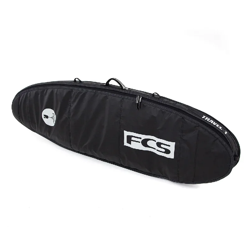 surfboards with single fin design for smooth rides-FCS 5'9" Travel 1 Fun Board Black/Grey