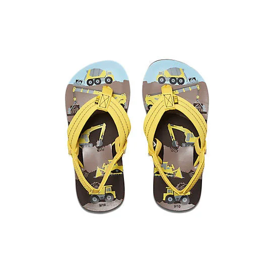 Reef Ahi Sandal - Yellow Trucks