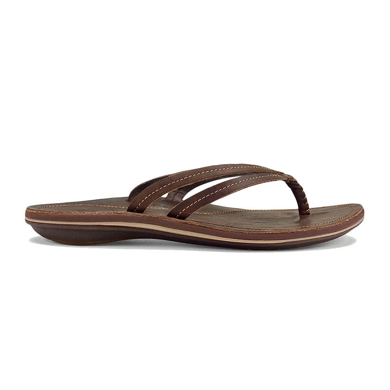 Olukai U'I Sandals - Dark Java / Dark Java