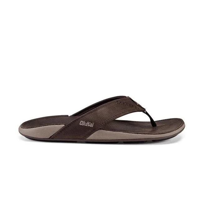 Olukai Nui Sandals - Espresso / Espresso