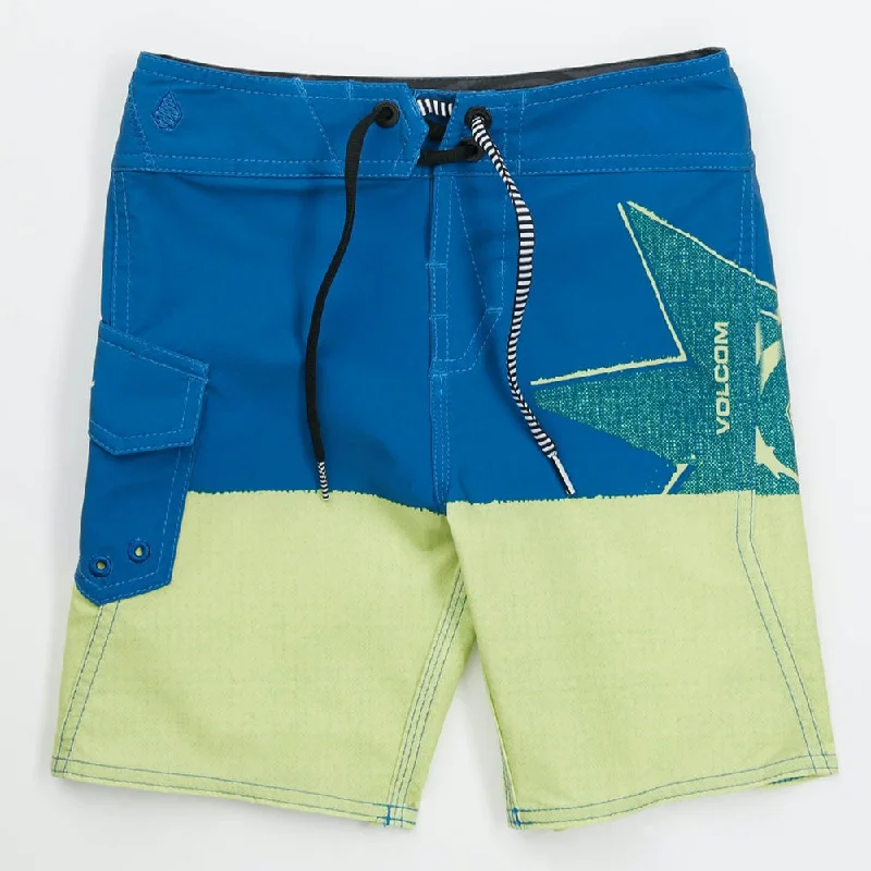 Boardshorts - Volcom Lido Block Mod - Blue/Yellow