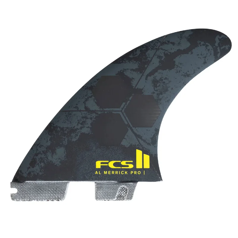 FCS II AM Perfromance Glass Tri Surfboard Fins - Large/Black Acid