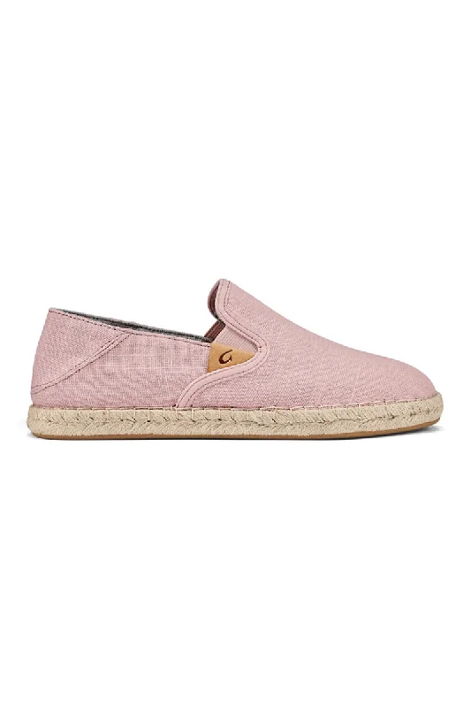 Olukai Women's Kaula Pa'a Kapa Linen Espadrilles - Rose Sea Salt