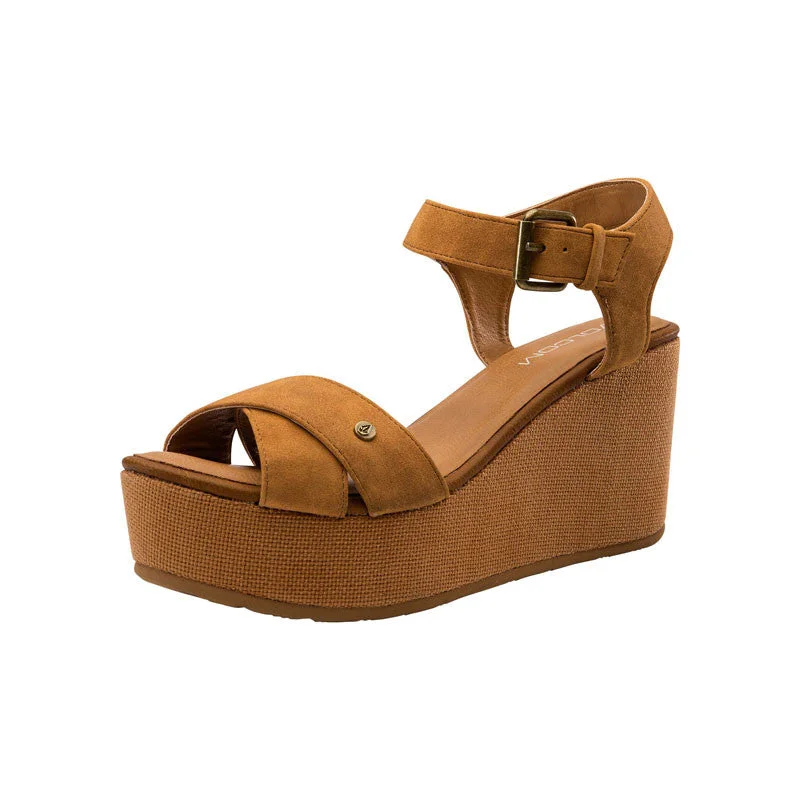 Volcom Stone Platform Sandal - Cognac