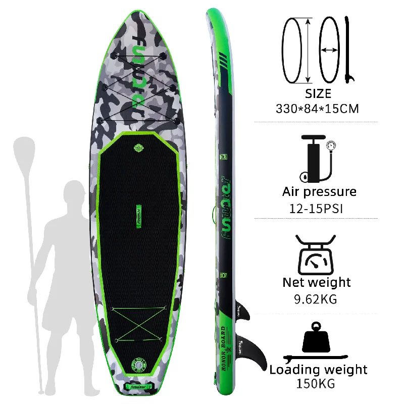 330CM Inflatable Stand Up Paddle Board SUP Board for Adults Kids