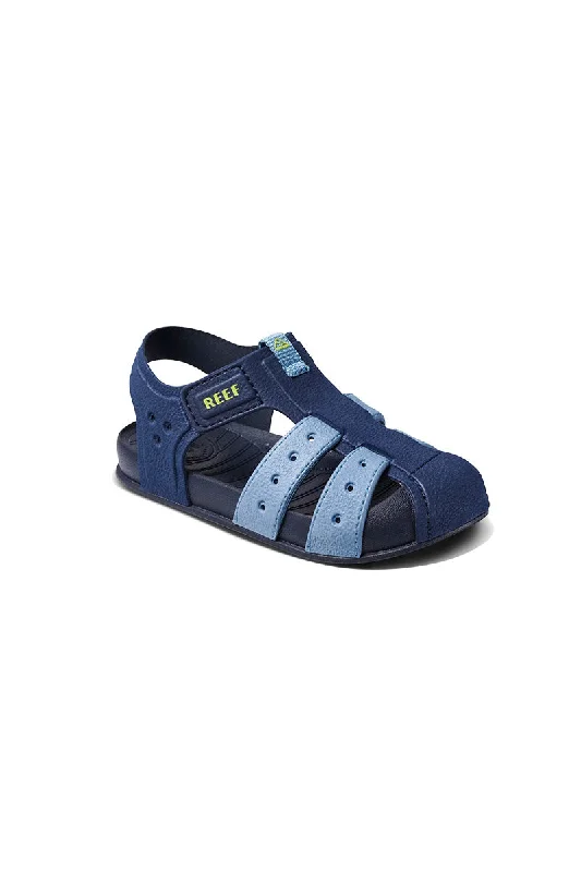 Reef Little Water Beachy Sandal - Grey / Ocean / Lime